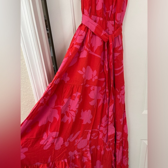 New! Pink & Red Maxi Dress-Small - Picture 9 of 16